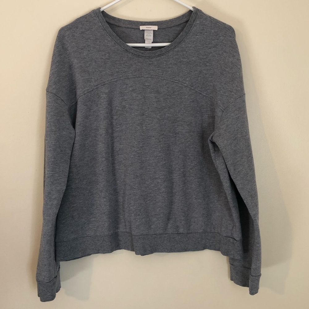 Eberjey Odile The Piped Top in Gray, Size Medium